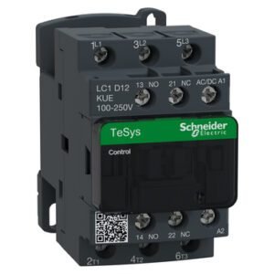 Contactor 3 x 12A 100-250Vca/cc LC1D12KUE Schneider