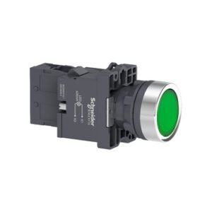 *Pulsador Rasante 1NA Verde Luminoso 230Vac XA2EW33M1 Schneider