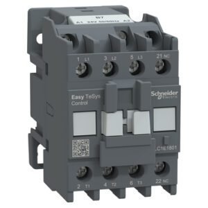 Contactor 3 x 18A 220Vca 1NC Tesys E LC1E1801M7 Schneider