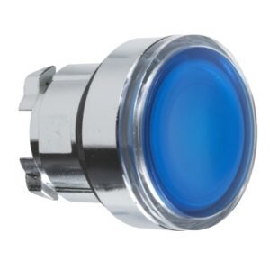 Cabeza P/Boton Pulsador Iluminado Azul ZB4BW363 Schneider