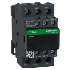 Contactor 3 x 38A 100-250Vac/cc LC1D38KUE Schneider
