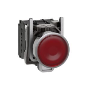 *Pulsador Rasante 1NA+1NC Rojo Luminoso Led 230V IP67 XB4BW34M5 Schneider