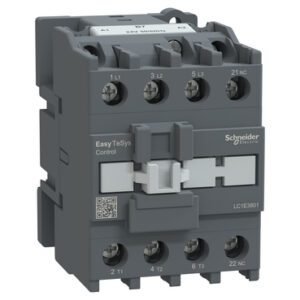 Contactor 3 x 38A 220Vca 1NC Tesys E LC1E3801M7 Schneider