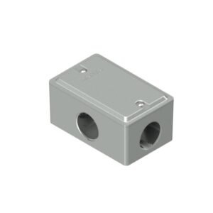Caja Aluminio Rectangular 10x5 P/Int. P/Bastidor C/tapa Rosca 3/4" CE 034 Daisa