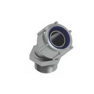 Conector Macho 45° P/Flexible MF S/Tuerca Rosca NPT/BSP-T 3/4" P/Cano 3/4" FT 43 Argenflex Daisa