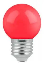 *Lampara Led Gota Color 1W 240V Rojo 80Lm E27 161893 Yarlux