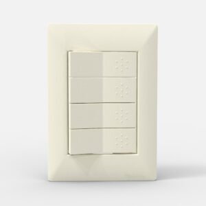 Tapa Bastidor 4 modulos Blanca Siglo XXII 4504 Cambre