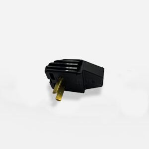 Ficha Macho 90° 10A P/Cable 3 Polos Negra 3001 Cambre