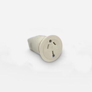 Ficha Hembra Recta 10A P/Cable 3 Polos Blanca 3300 Cambre