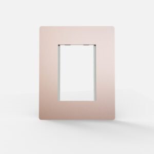 Tapa Bastidor 4 modulos Cobre Mate C/Dist Blanco Arte 4866 Cambre