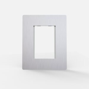 Tapa Bastidor 4 modulos Aluminio C/Dist Blanco Arte 4868 Cambre