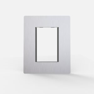 Tapa Bastidor 4 modulos Aluminio C/Dist Gris Arte 4768 Cambre
