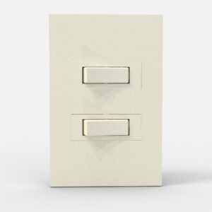 Tapa Bastidor Lujo 2 Modulo Blanco Siglo XXI 4132 Cambre