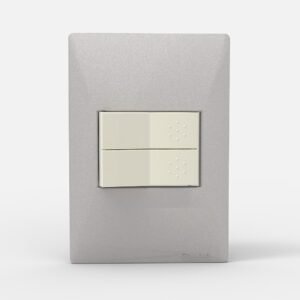 Tapa Bastidor 2 Modulos Aluminio Siglo XXII 4102 Cambre
