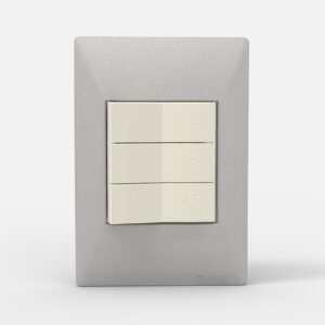 Tapa Bastidor 3 Modulos Aluminio Siglo XXII 4103 Cambre
