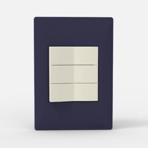 Tapa Bastidor 3 Modulos Azul Siglo XXII 4203 Cambre