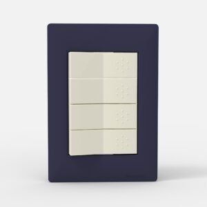Tapa Bastidor 4 Modulos Azul Siglo XXII 4204 Cambre