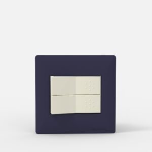 Tapa Bastidor Mignon 2 Modulos Azul Siglo XXII 4242 Cambre