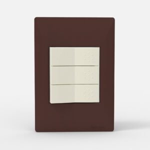 Tapa Bastidor 3 Modulos Bordeaux Siglo XXII 4303 Cambre