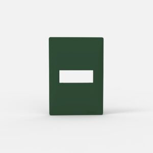 Tapa Bastidor 1 Modulos Verde Siglo XXII 4401 Cambre