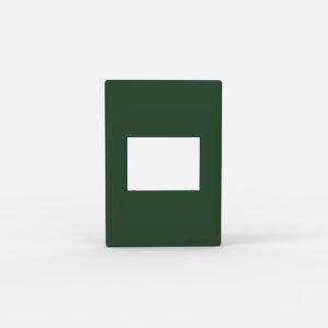 Tapa Bastidor 2 Modulos Verde Siglo XXII 4402 Cambre