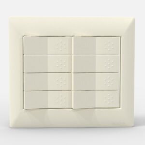 Tapa Bastidor 8 Modulos Blanca Siglo XXII 4508 Cambre