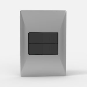 Tapa Bastidor 2 Modulos Plata Siglo XXII 4902 Cambre