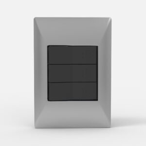 Tapa Bastidor 3 Modulos Plata Siglo XXII 4903 Cambre
