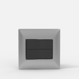 Tapa Bastidor Mignon 2 Modulos Plata Siglo XXII 4942 Cambre