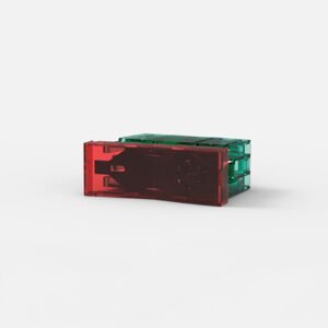*Modulo Pulsador Rojo Translucido Siglo XXII 9506 Cambre