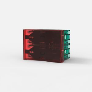*Modulo Punto Bipolar Rojo Translucido Siglo XXII 9526 Cambre