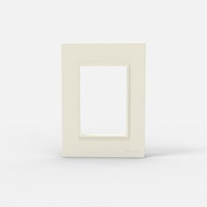 Tapa Bastidor 4 Modulos Blanco C/Dist y Ribete Bauhaus 4950 Cambre