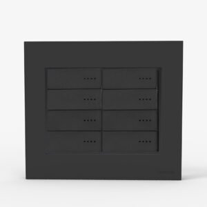 Tapa Bastidor 8 Modulos Gris C/Dist Bauhaus 4974 Cambre
