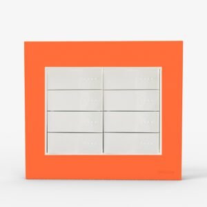 Tapa Bastidor 8 Modulos Naranja C/Dist Bauhaus 4989 Cambre