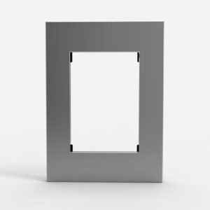 Tapa Bastidor 4 Modulos Plata C/Dist Bauhaus 4959 Cambre
