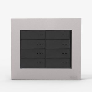 Tapa Bastidor 8 Modulos Aluminizada C/Dist Bauhaus 4975 Cambre