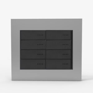 Tapa Bastidor 8 Modulos Plata C/Dist Bauhaus 4979 Cambre