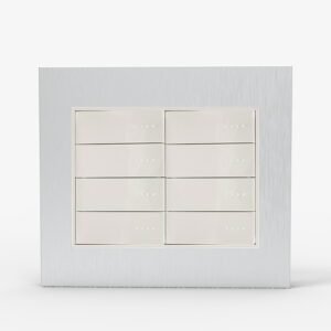 Tapa Bastidor 8 Modulos Aluminio C/Dist Bauhaus 4971 Cambre