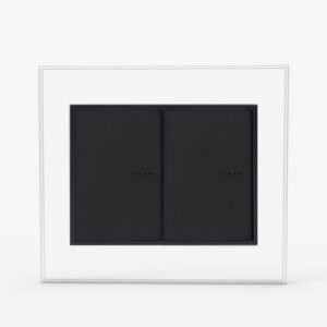 Tapa Bastidor 8 Modulos Vidrio Blanca C/Dist Bauhaus 4972 Cambre