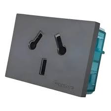 Modulo Toma+Tierra 10A Comb. Gris 7909 Cambre