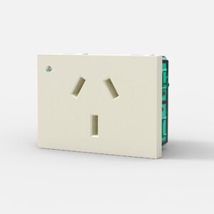 Modulo Toma+Tierra 10A IRAM C/LED Blanco Hospitalaria 7672 Cambre