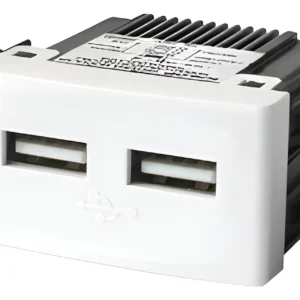 Modulo Cargador Doble USB 2,3A Blanco 6958 Cambre