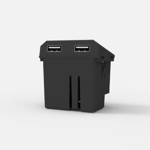 Modulo Cargador Doble USB 3,1A Gris 7960 Cambre