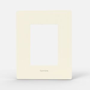 Tapa Bastidor 4 modulos Pol. Blanco C/Dist Gris Arte 4760 Cambre