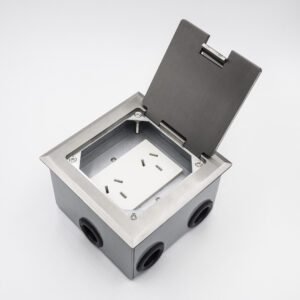 Caja P/Piso Metalica 4 Modulos Acero 1744 Cambre