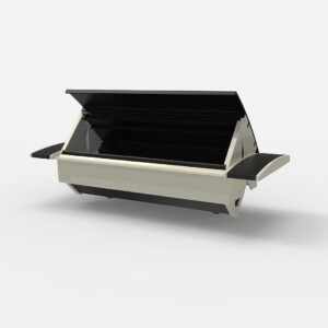 Tapa Escritorio Aluminio Negro Marco Blanco DK10 1952 Cambre