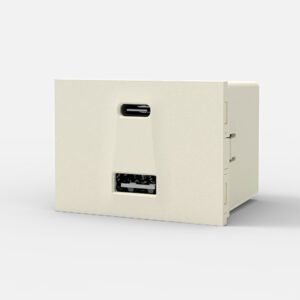 Modulo Cargador Doble USB A+C 5A Blanco 6962 Cambre