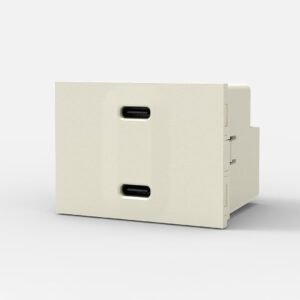 Modulo Cargador Doble USB C+C 5A Blanco 6963 Cambre
