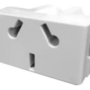 Modulo Toma+Tierra 10A Comb. Blanco P/Sist. Modular KD40245 Kalop