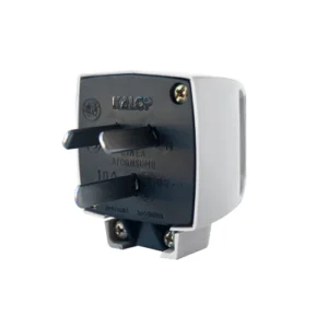 Ficha Macho 90° Polarizada Alto Consumo 10A P/Cable 3 Polos Beige KS44601 Kalop